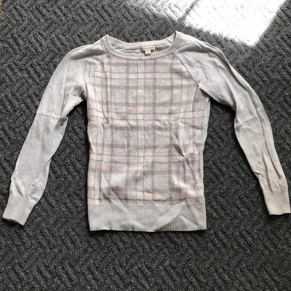 Merona Gray Plaid Women's Sweater - Picture 8 of 8